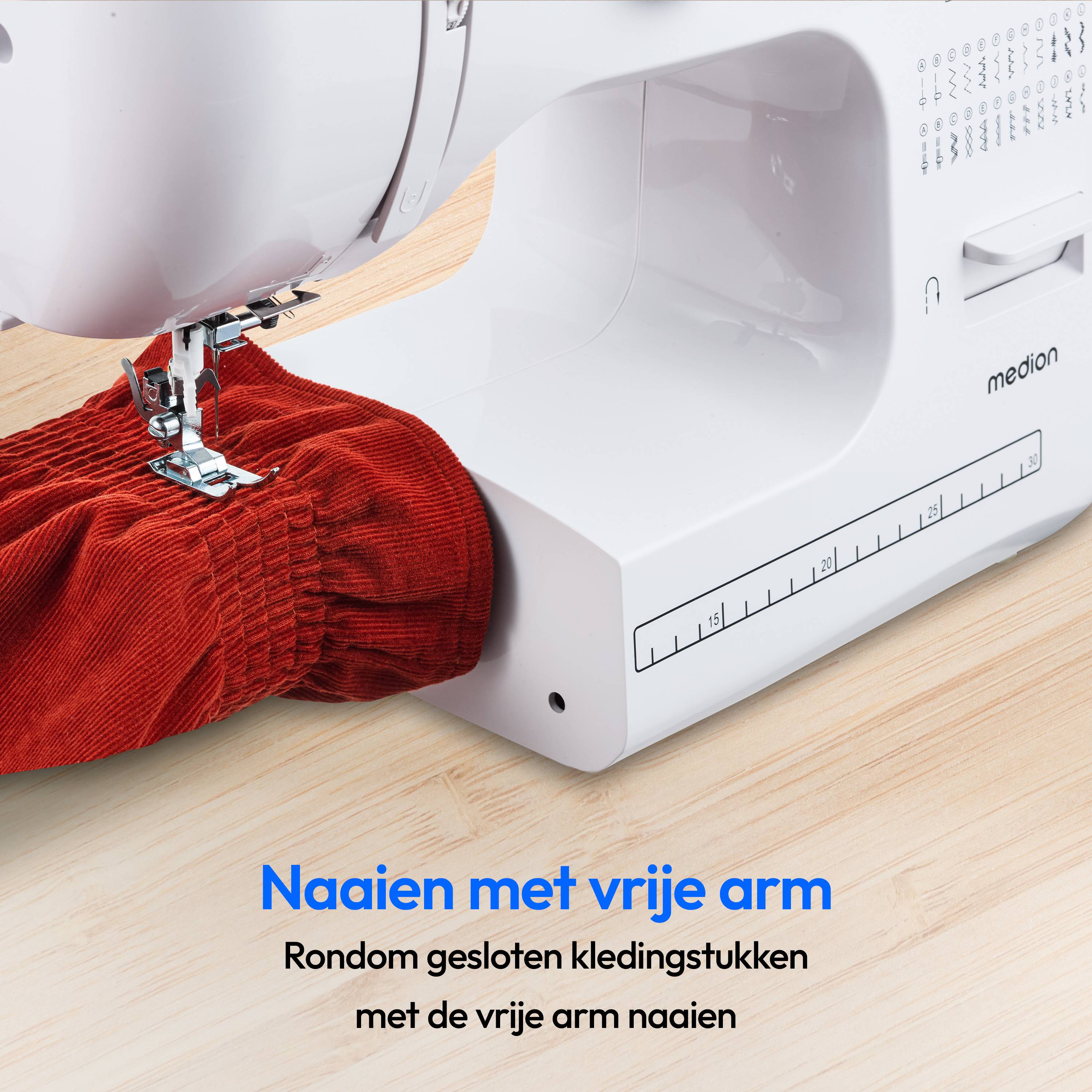 MEDION - LIFE MD10689 Freiarm-Naehmaschine SM60 weiß-2