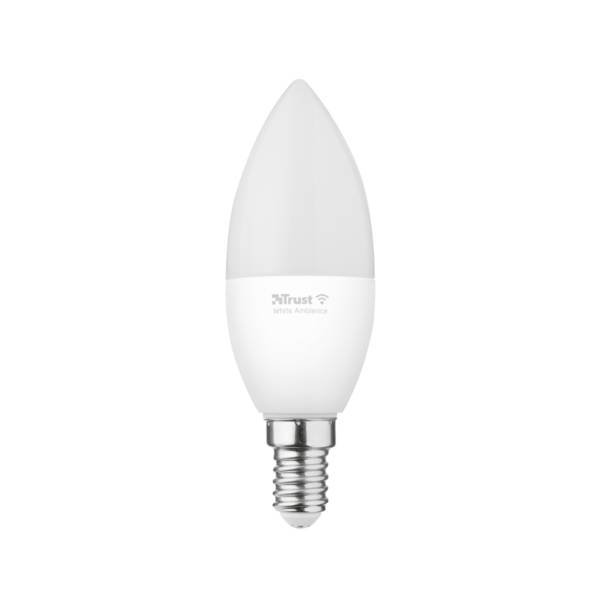 Trust Smart Home - LED-Lampe - E14 - Klasse A+ - weißes Licht - 1800-6500 K - Kerze - weiß (Packung mit 2)