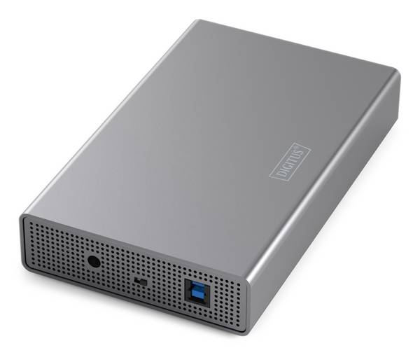 DIGITUS USB 3.0 Festplattengehäuse, 3,5", SATA, 16TB, Aluminium