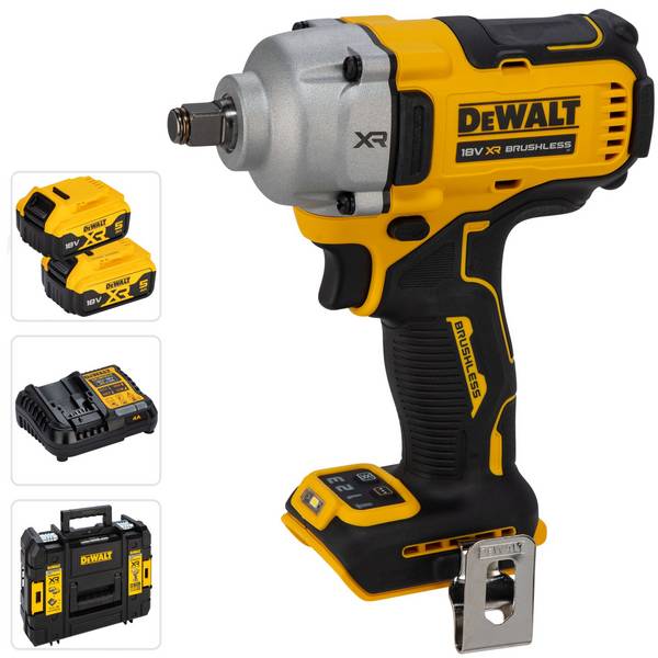 DEWALT DCF892P2T-QW, 2000 RPM, 1084 Nm, 1,67 kg, 620 g
