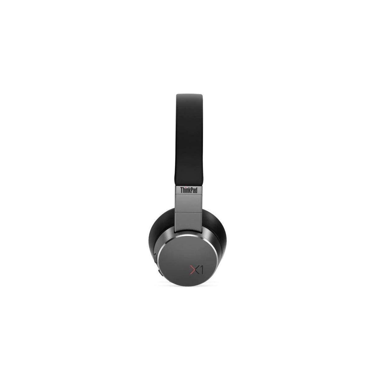 Lenovo ThinkPad X1 Over Ear Headset Bluetooth® Schwarz, Eisen-Grau Mikrofon-Rauschunterdrückung Lautstärkeregelung, Mikr-2