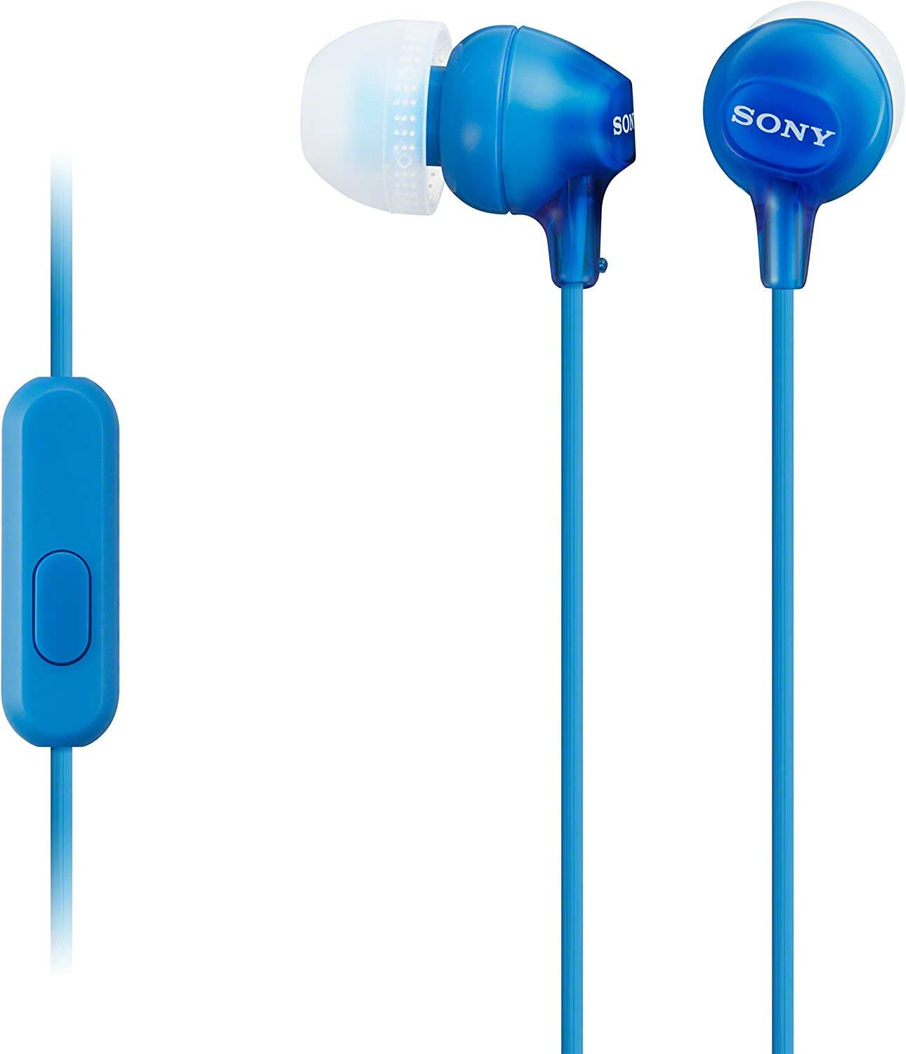 Sony MDR-EX15AP In Ear Kopfhörer kabelgebunden Stereo Blau Headset-5