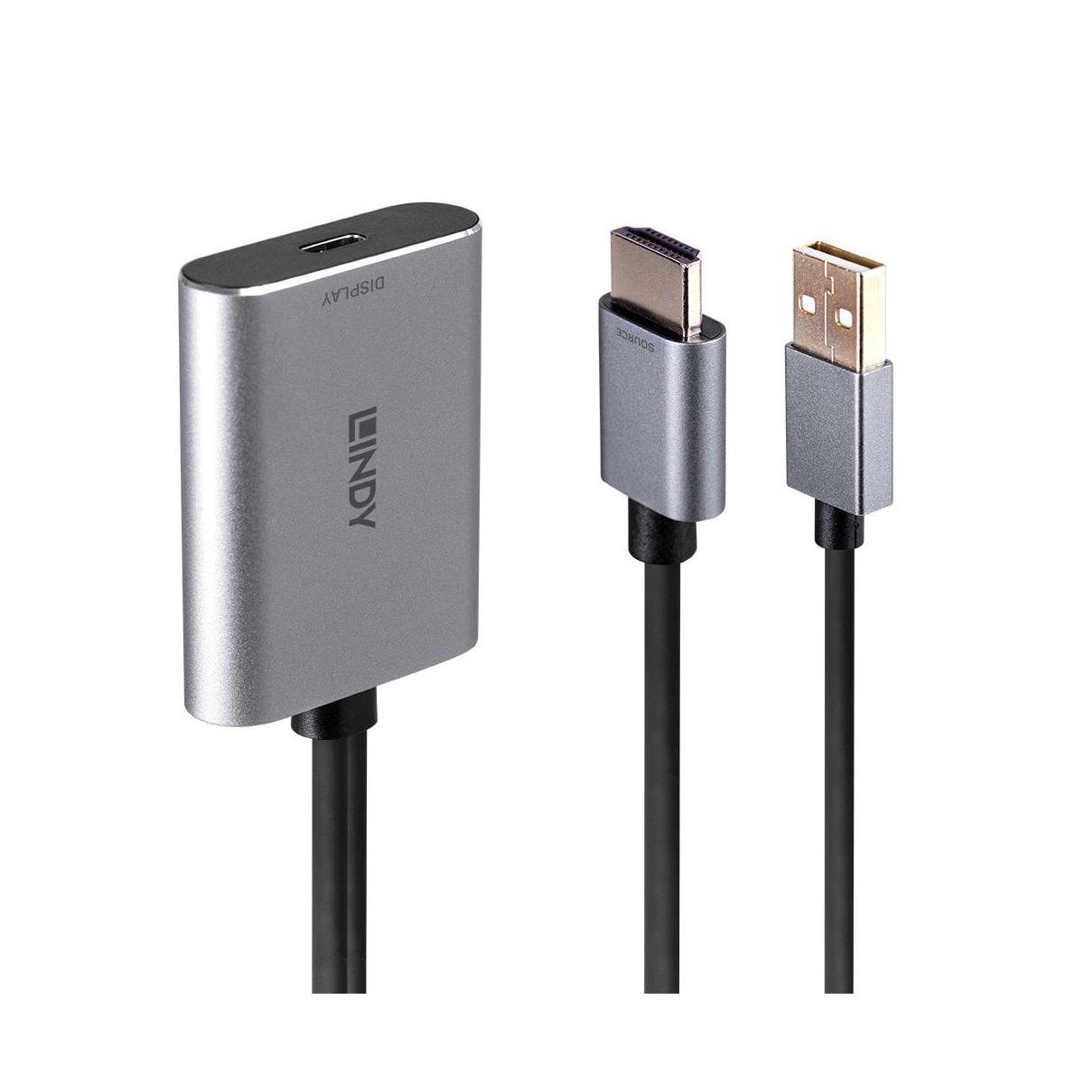 Lindy Konverter HDMI auf USB Typ C mit Power - Converter - USB Typ C-5