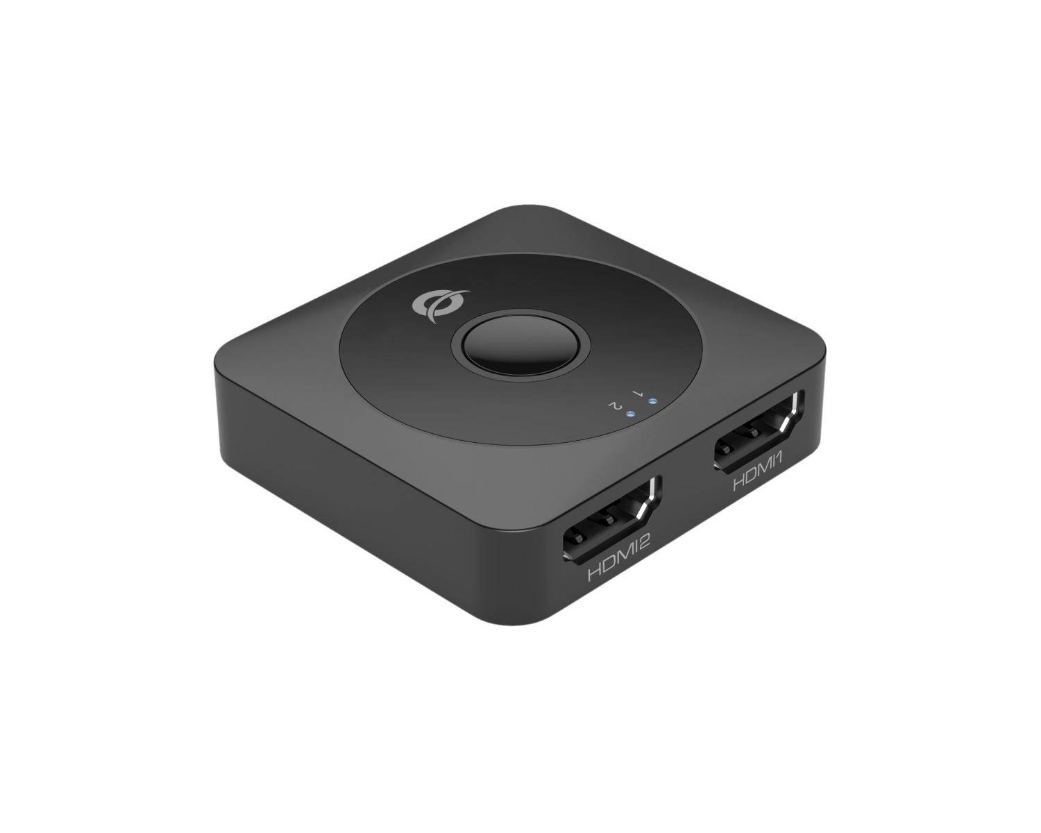Conceptronic SELENE01B Bidirektionaler HDMI 2.0 Umschalter mit 2 Anschlüssen, 4K60Hz, HDMI,-5