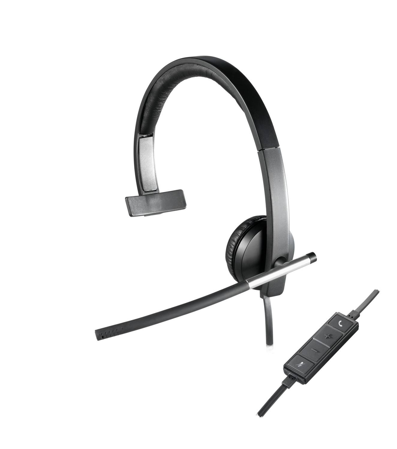 Logitech Wireless Headset H650e On Ear Headset kabelgebunden Mono Schwarz Mikrofon-Rauschunterdrückung Lautstärkeregelun-9