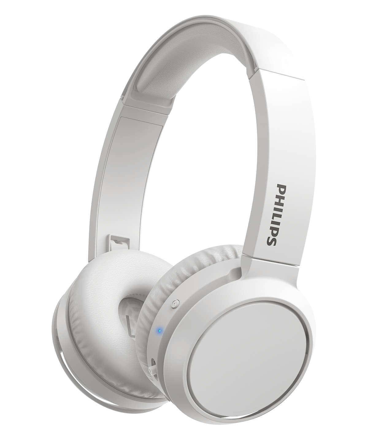 Philips TAH4205WT On Ear Kopfhörer Bluetooth® Weiß Noise Cancelling Lautstärkeregelung, Faltbar Telefon-7