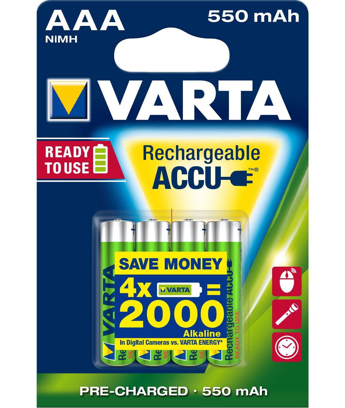 Varta - Batterie 4 x AAA - NiMH - (wiederaufladbar)-2