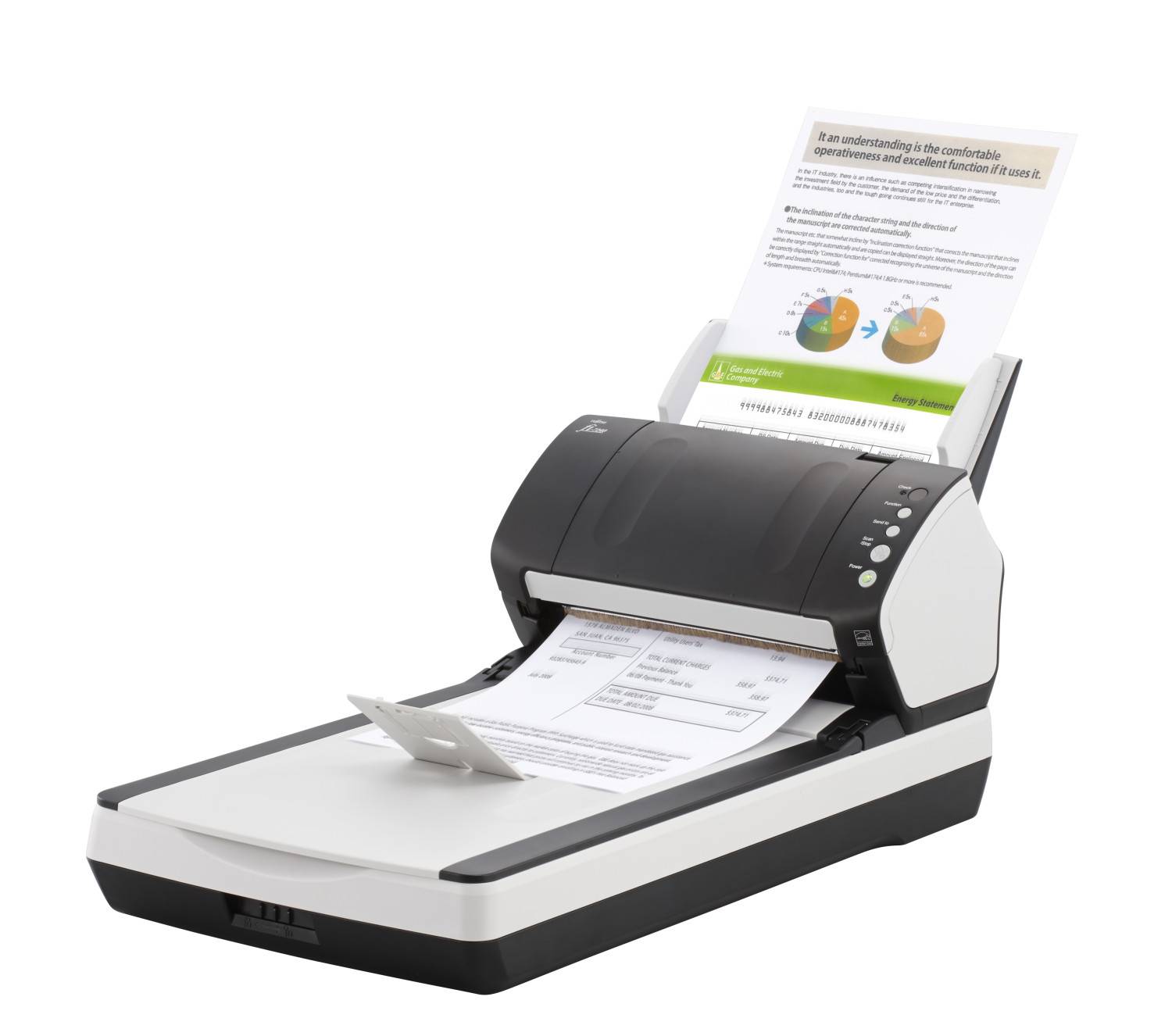 Fujitsu fi-7240 - Dokumentenscanner - Triple CCD - Duplex - 216 x 355.6 mm - 600-4