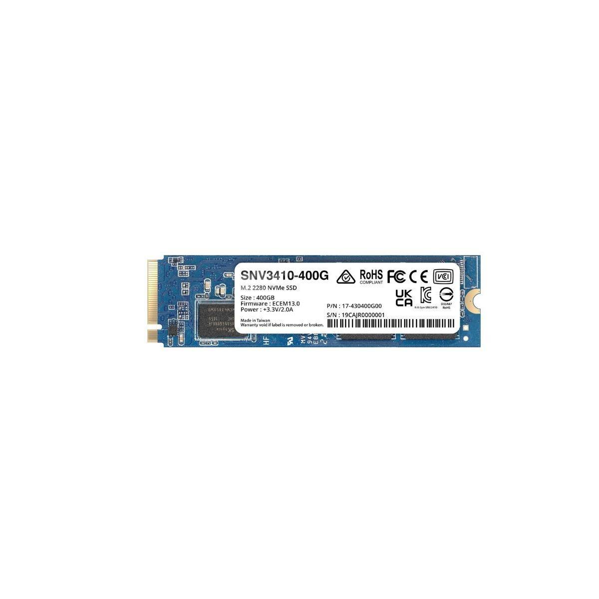 Synology SNV3410 - SSD - 400 GB - intern - M.2 2280 - PCIe 3.0 x4 (NVMe)-3