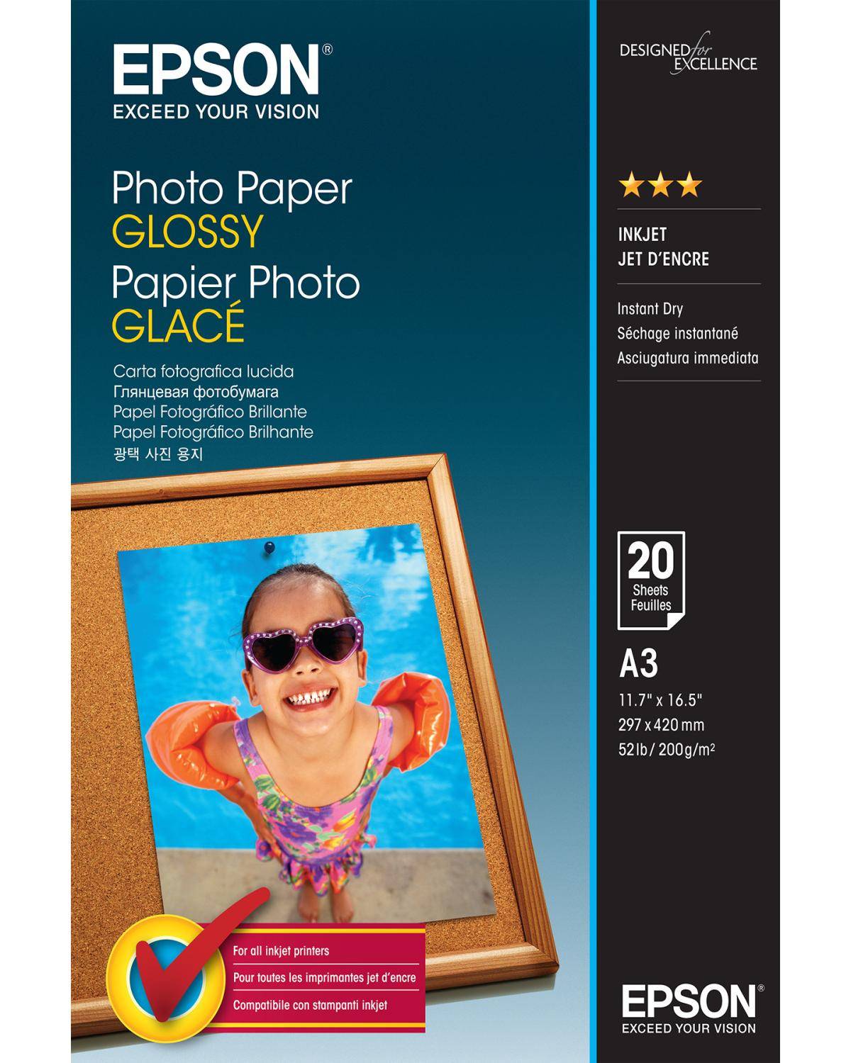 Epson - Glänzend - A3 (297 x 420 mm) - 200 g/m²-6