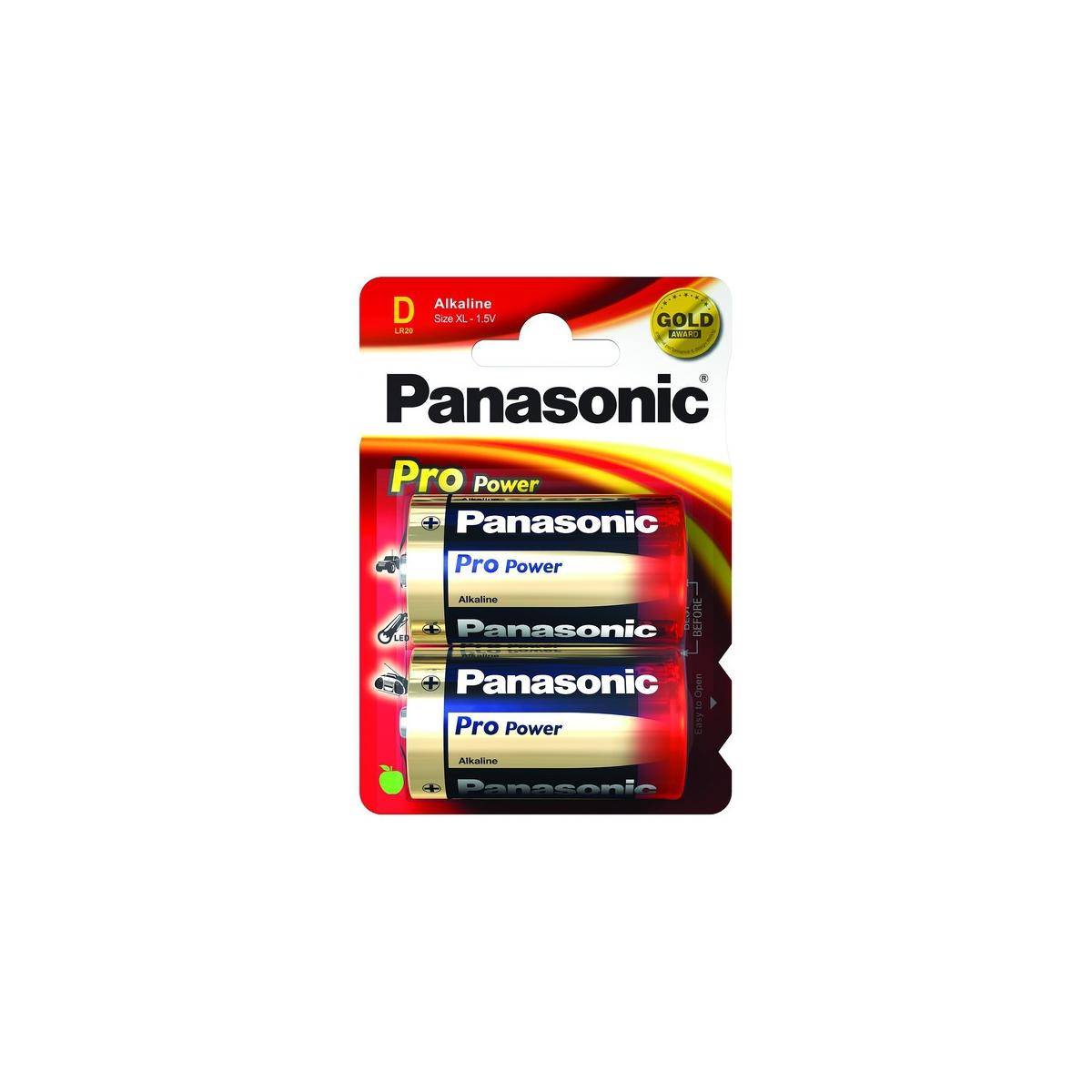 Panasonic Alkaline Pro Power LR20PPG - Batterie 2 x D-5