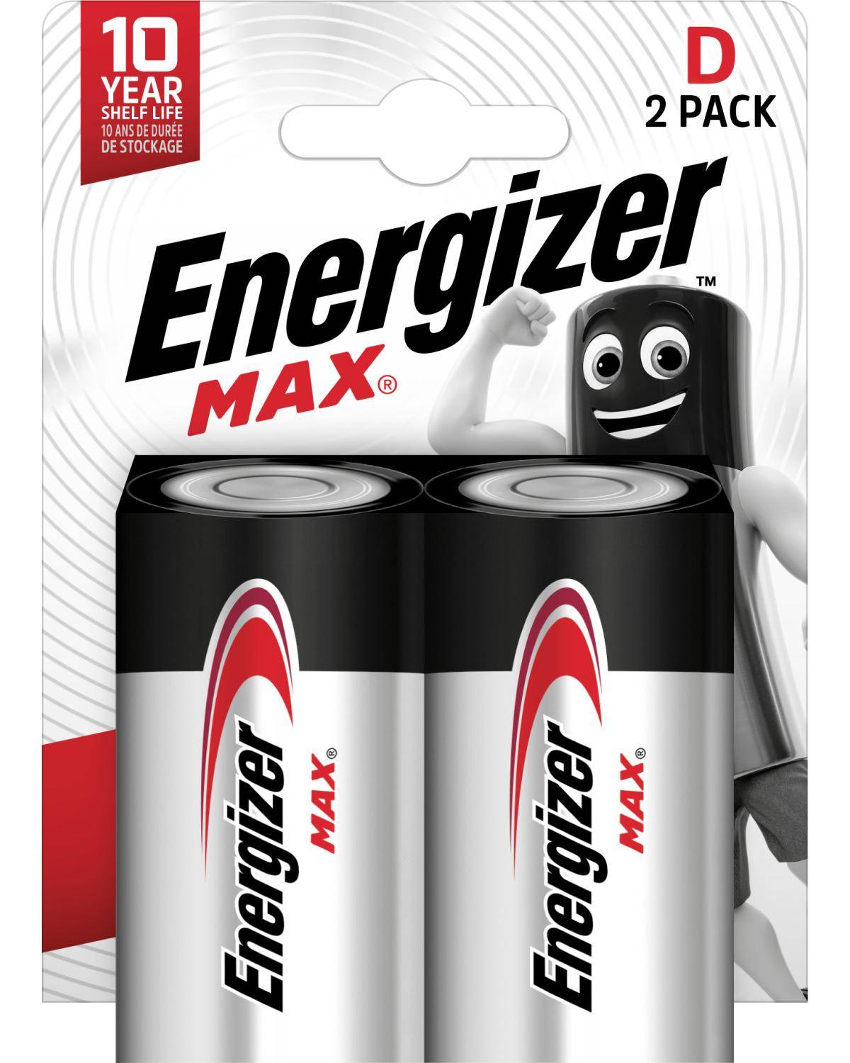 Energizer Batterie Max Alkaline E302306800 D/Mono/LR20 2 St./Pack.-3