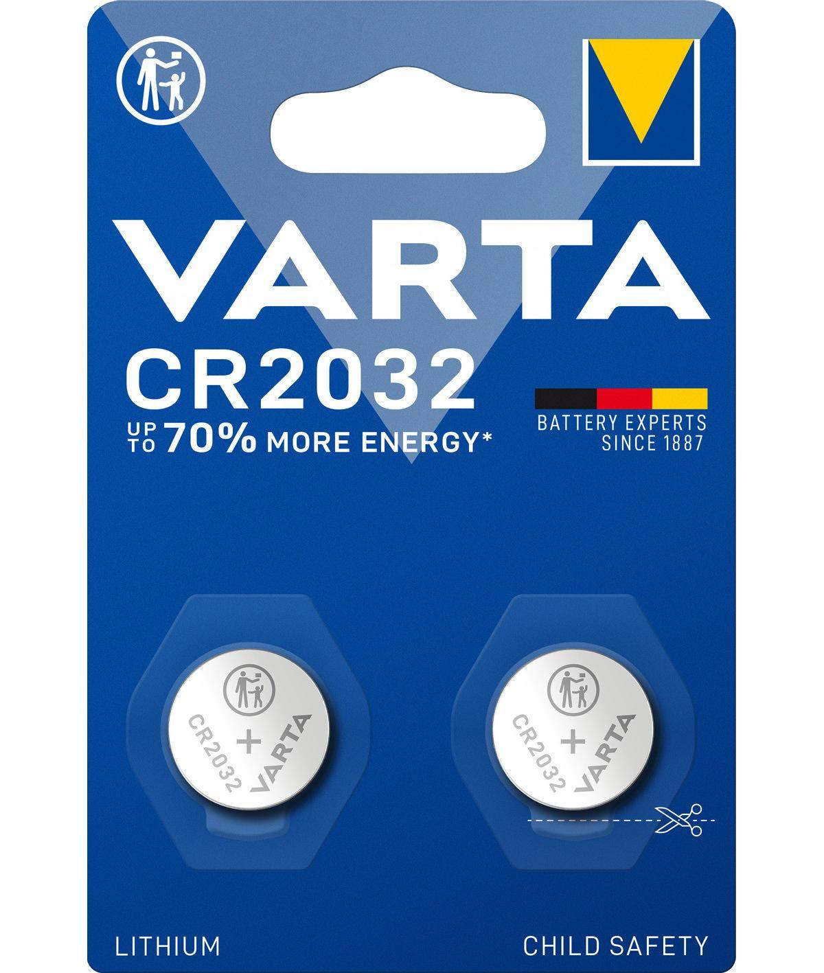 Varta Knopfzelle CR2032 2er Blister-2