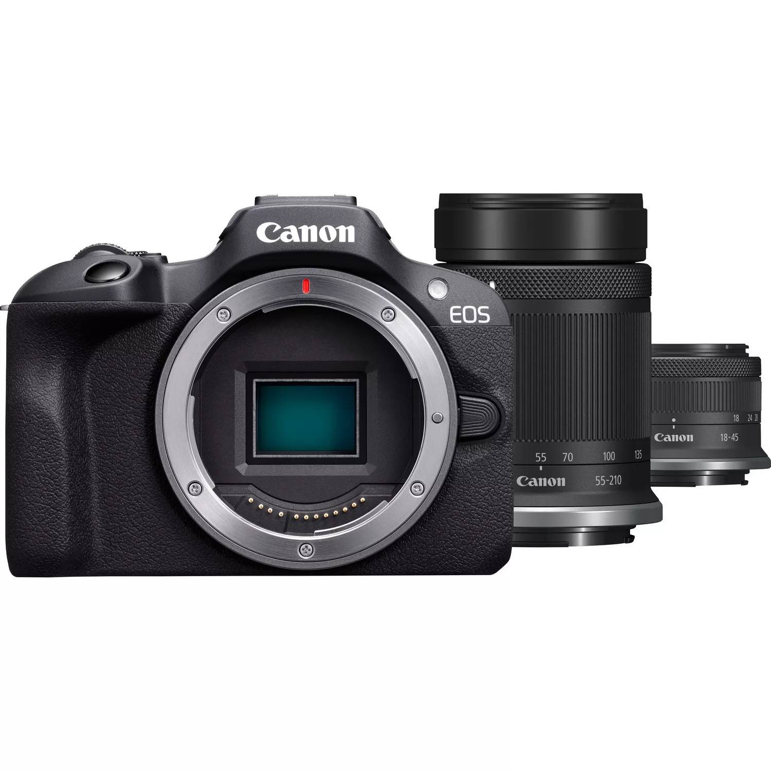 Canon Digitalkamera EOS R100 mit Objektiv RF-S 18-45mm 4.5-6.3 IS STM und RF-S 55-210mm 5.0-7.1 IS STM-5