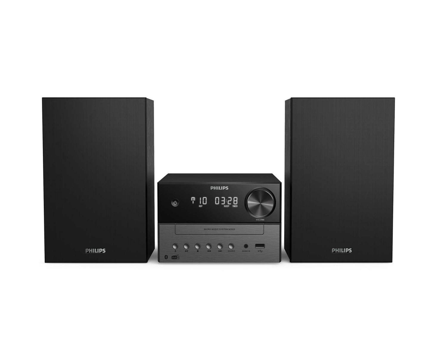 Philips TAM3505/12, Heim-Audio-Mikrosystem, Schwarz, Grau, 18 W, 7,62 cm, DAB,DAB+,FM, Analog & Digital-4