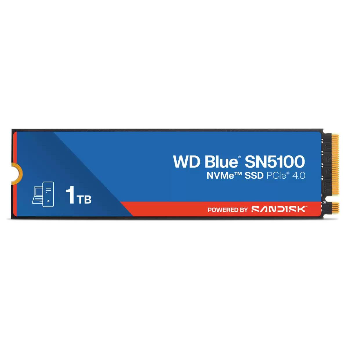 WD Blue SN5100 - SSD - 1 TB - intern - M.2 2280 - PCIe 4.0 (NVMe)-5