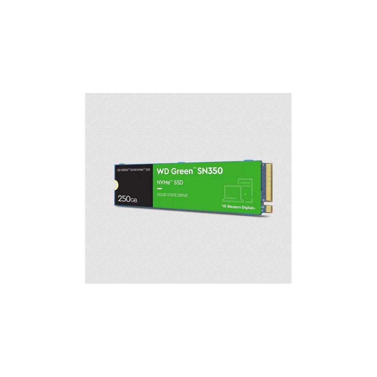 WD Green SN350 NVMe SSD WDS250G2G0C-00CDH0 - SSD - 250 GB - intern - M.2 2280 - PCIe 3.0 x4 (NVMe)-3