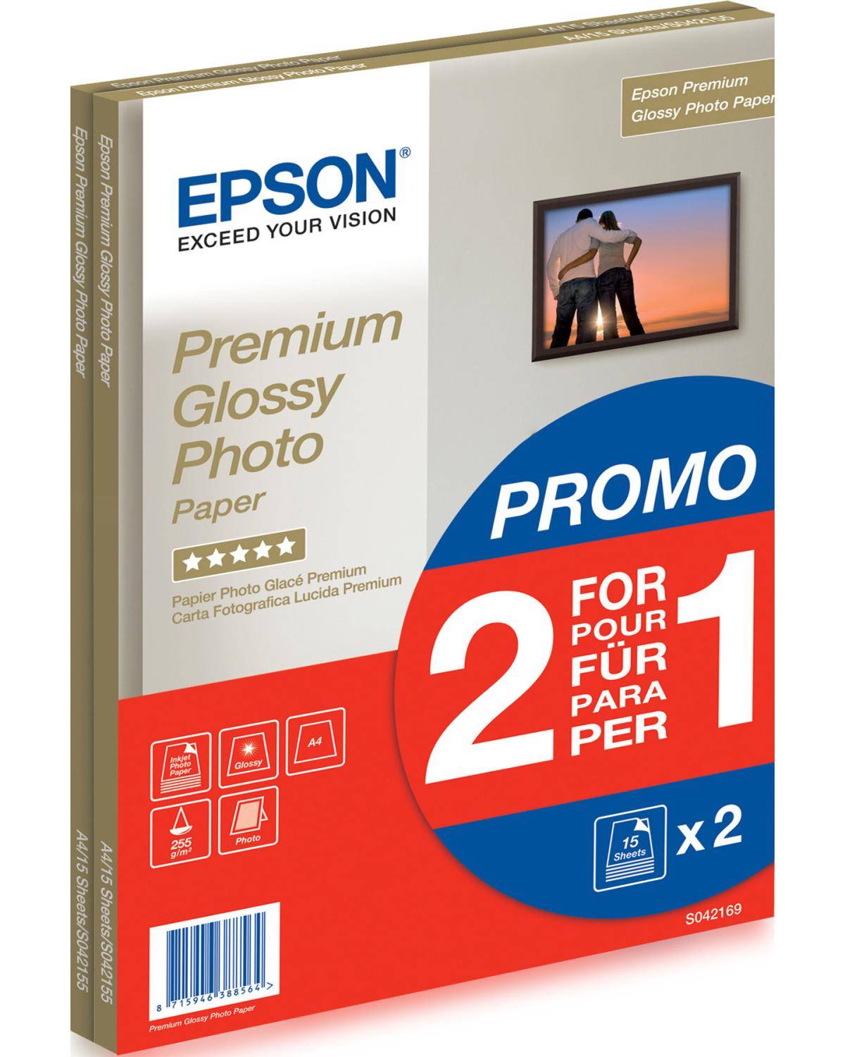 Epson Premium Glossy Photo Paper BOGOF - Glänzend - A4 (210 x 297 mm) - 255 g/m²-4