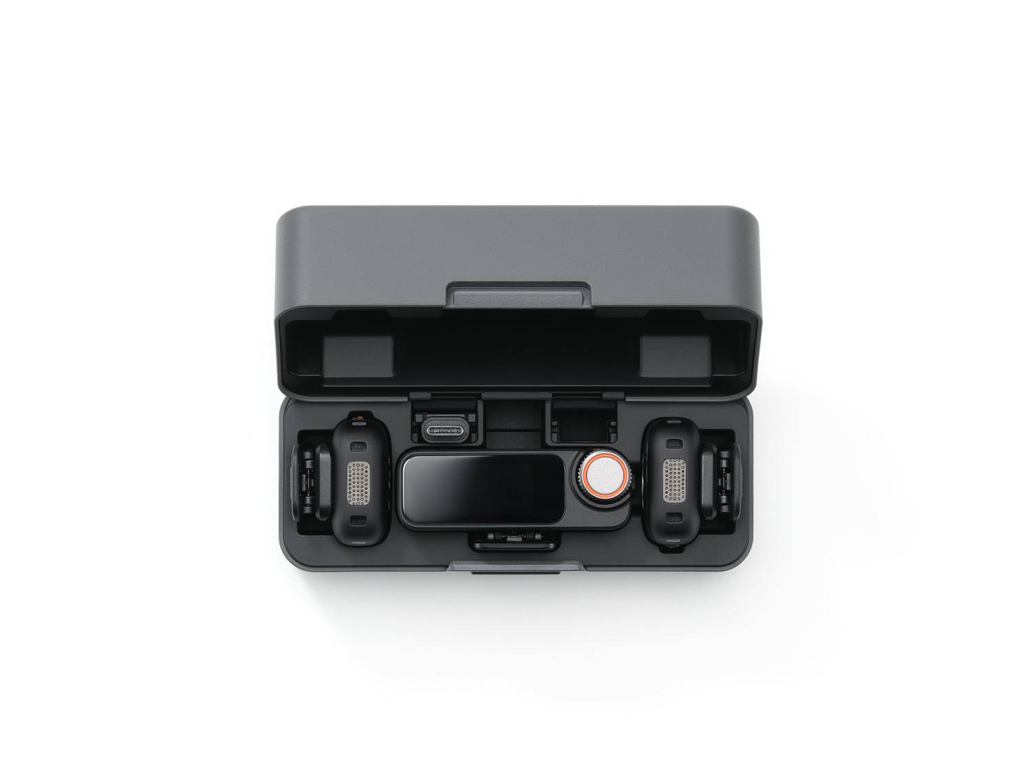 DJI Mic 3 (2TX+1 RX+Charging Case), Omnidirektional, 22 dB, Kamera-Montageaufnehmer, Akku, Taschensender, Schwarz-3