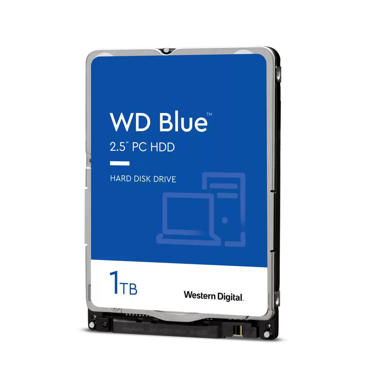 Western Digital WD Blue Festplatte 1 TB intern 6,4 cm 2.5" SATA 6Gb/s 5400 rpm Puffer: 128 MB 69.85 x 100.2 x 7 mm-2