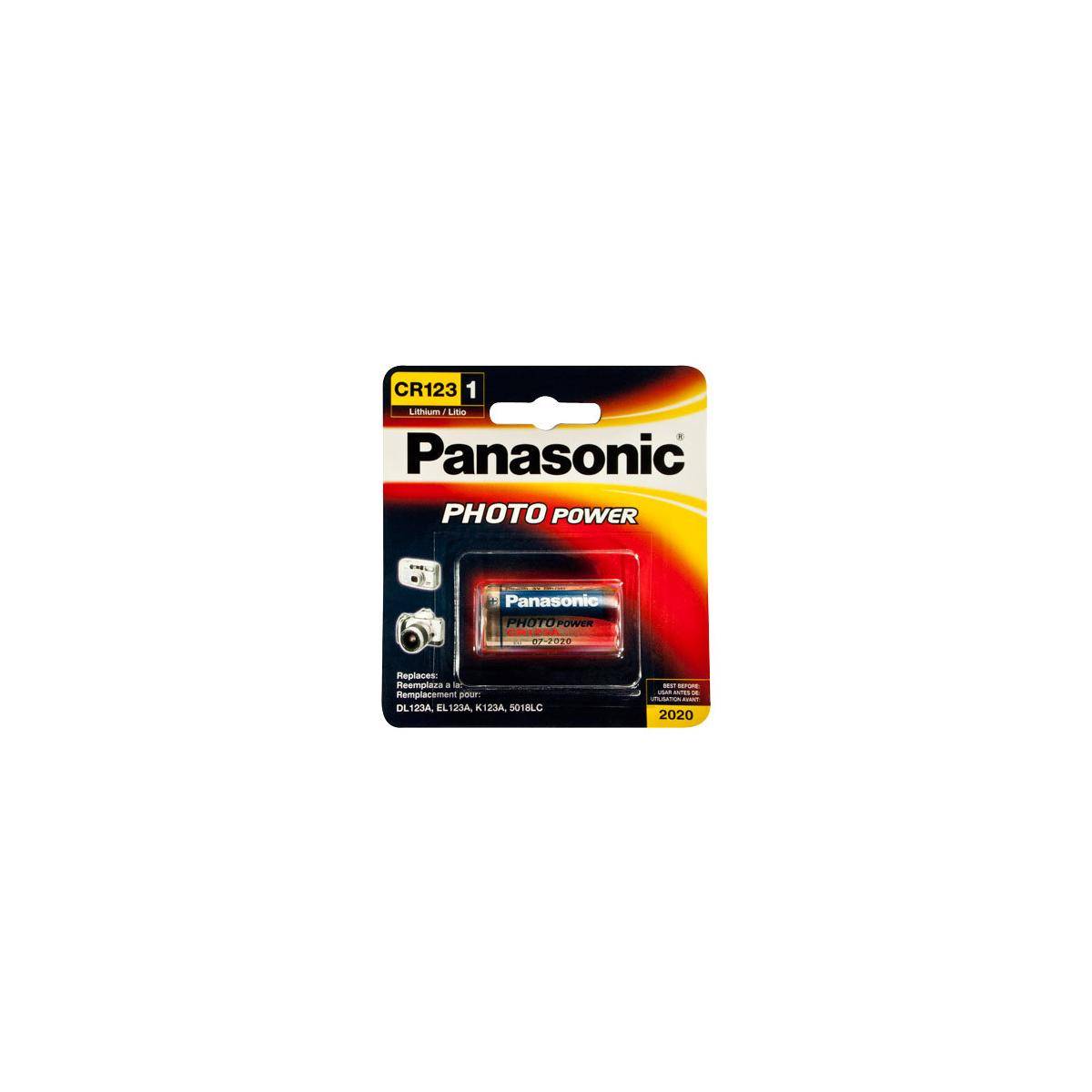 CR123A Panasonic Batterie Photo Lithium CR123-5