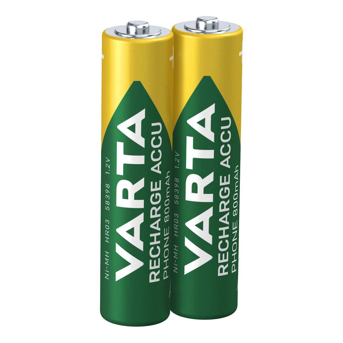 Varta Recharge Accu Phone T398 Micro AAA Akku 2er Blister-3