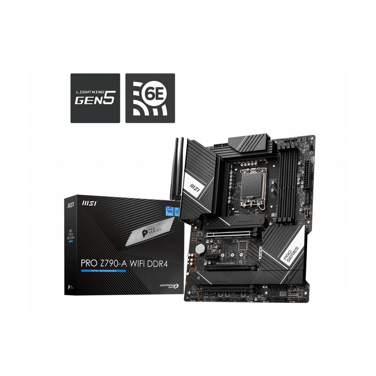PRO Z790-A WIFI DDR4, Intel, LGA 1700, Intel® Celeron®, Intel® Pentium® Gold, LG-6