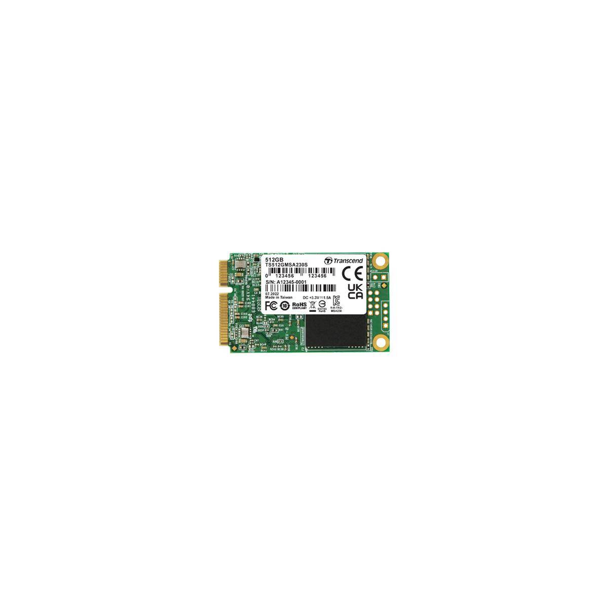 Transcend MSA230S - SSD - 512 GB - intern - mSATA-2