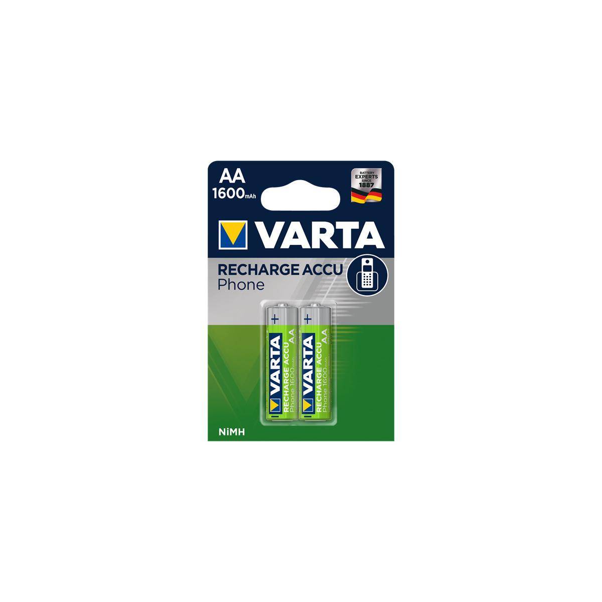 Varta Recharge Accu Phone T399 Mignon AA Akku 2er Blister-2