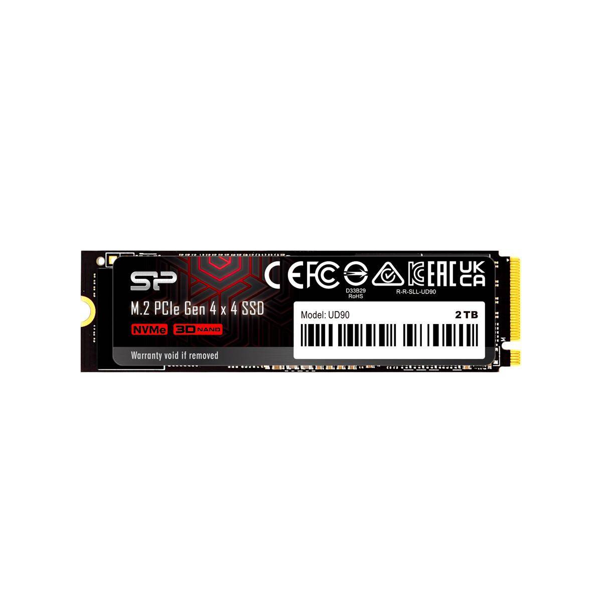 Silicon Power UD90 2000 GB M.2 5000 MB/s TB PCIe Gen 4x4 4800 NVMe 1.4 LDPC E2E-5
