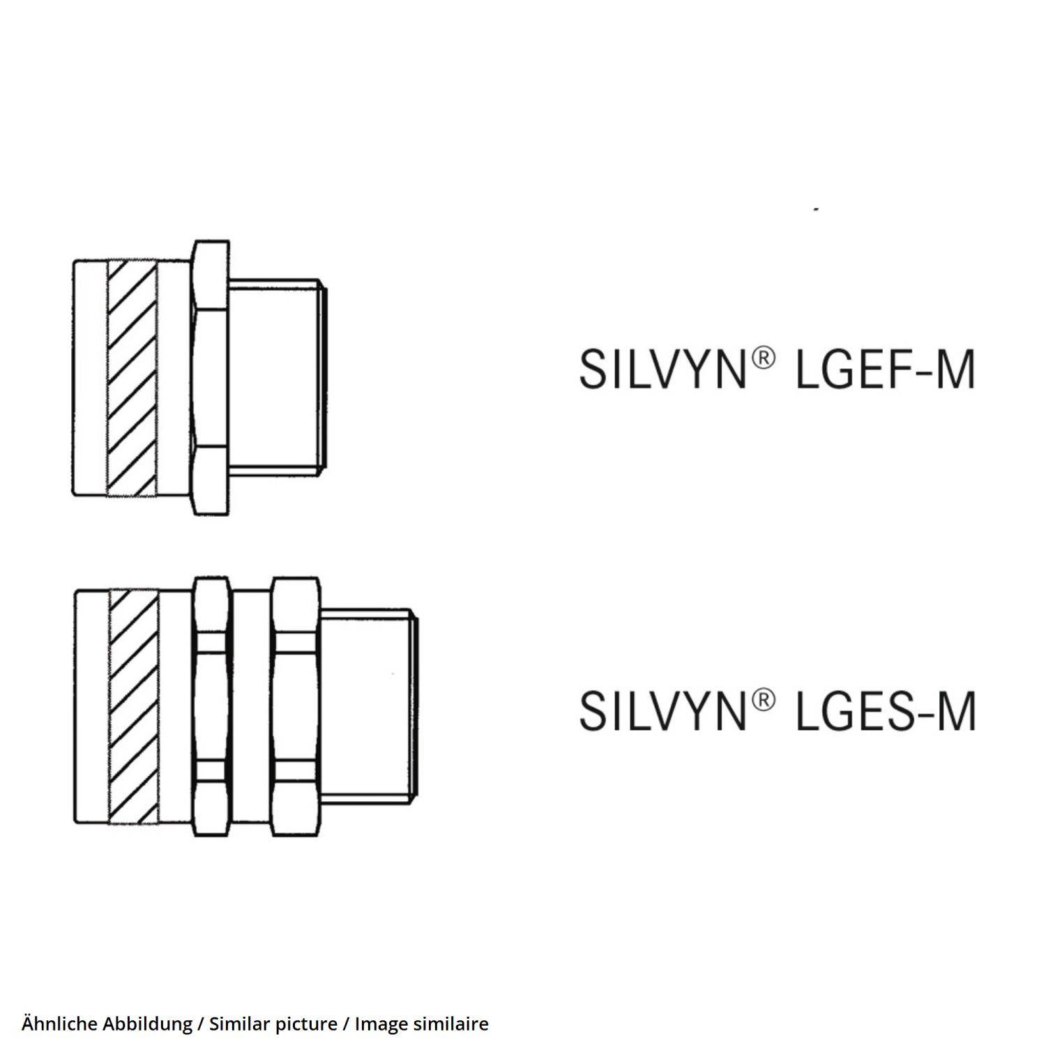 LAPP Metall- SILVYN SSUE 10/6,8x9 Schutzschlauch-Verschraubung 61804600-1