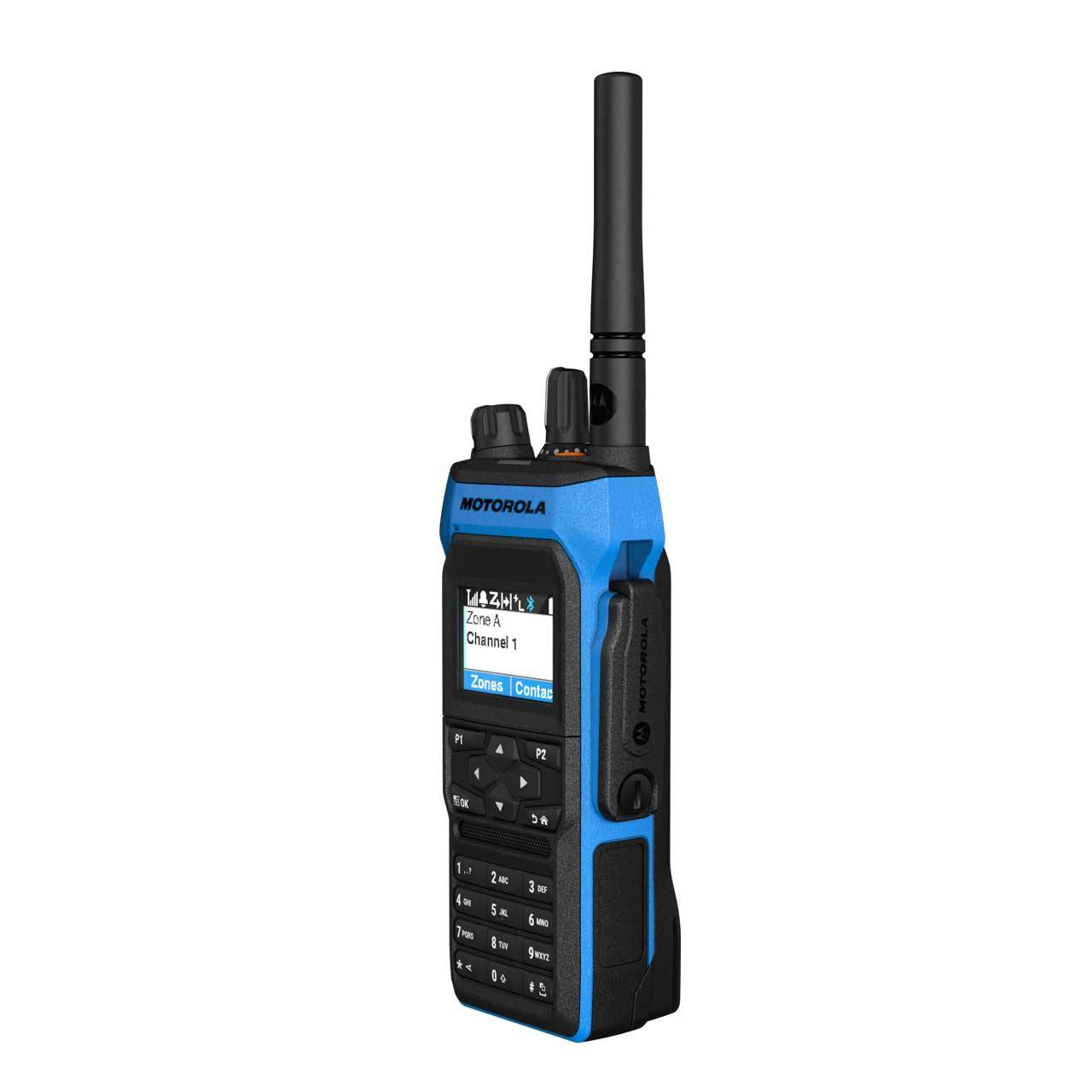 Motorola R7Ex Handfunkgerät UHF FKP - Batterie Antenne MDH57QCN9RA3AN-2