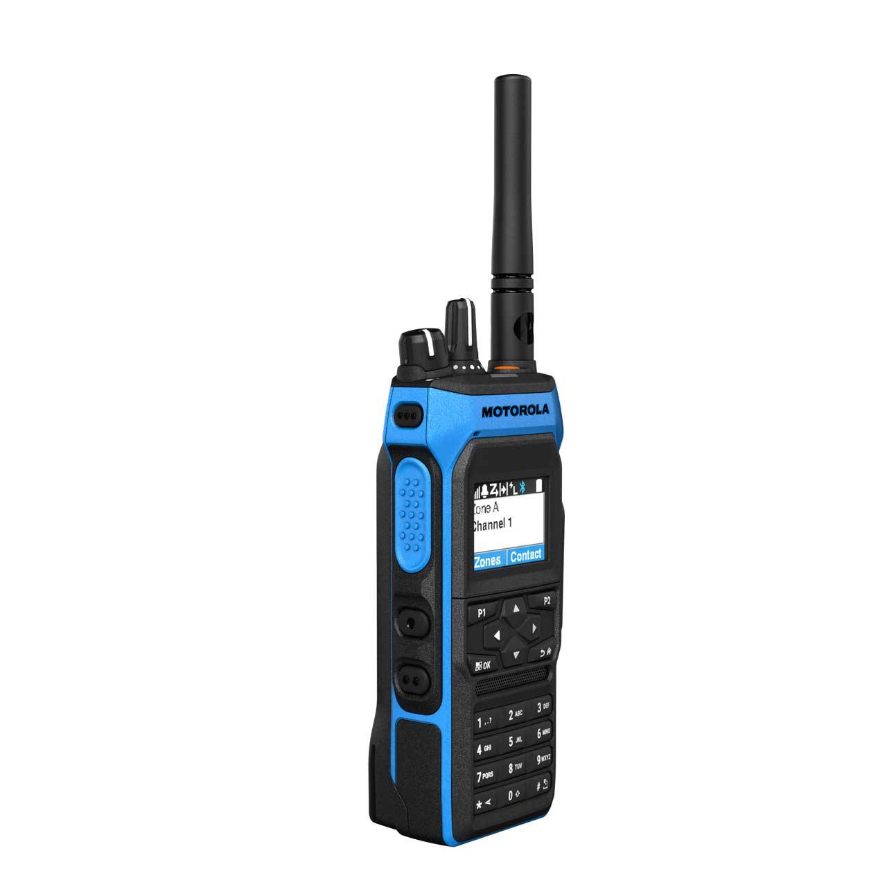 Motorola R7Ex Handfunkgerät UHF FKP - Batterie Antenne MDH57QCN9RA3AN-3