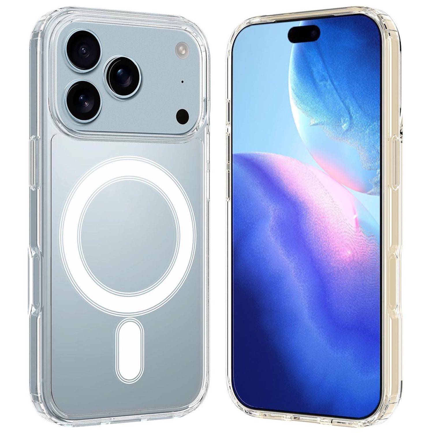 Für Apple iPhone 17 Pro Max MagSafe Hybrid Schutz Hülle Acryl TPU Transparent-1
