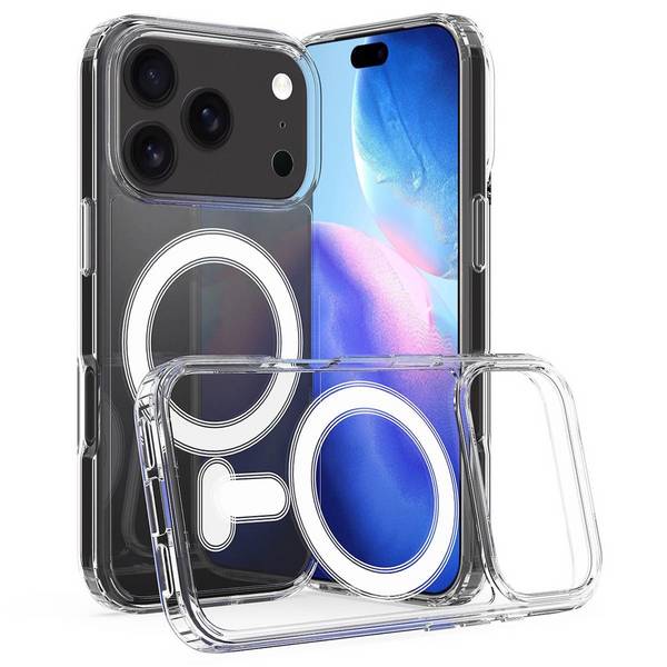 Für Apple iPhone 17 Pro Max MagSafe Hybrid Schutz Hülle Acryl TPU Transparent