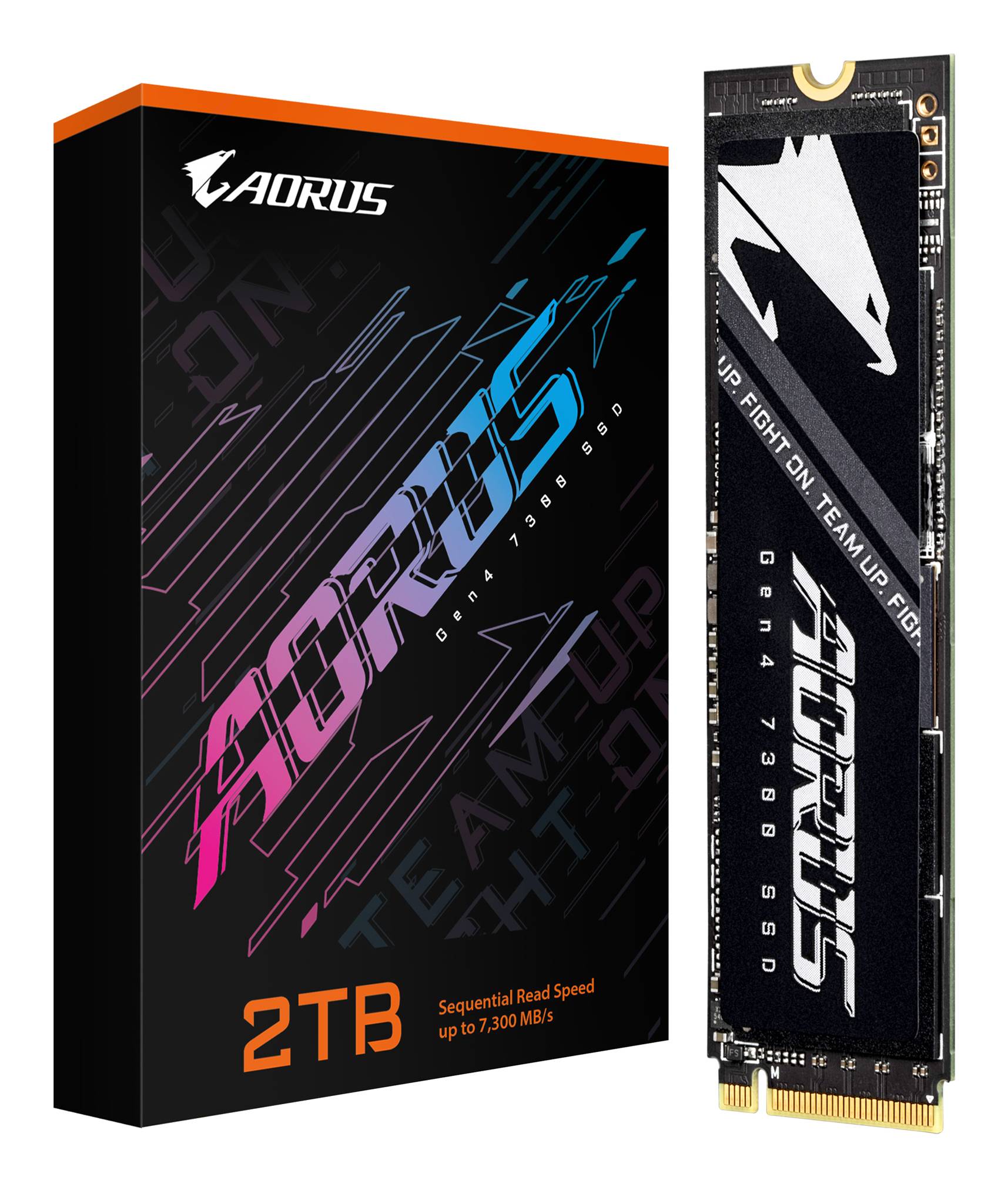 Gigabyte AORUS Gen4 7300 - SSD - 2 TB - intern - M.2 2280 - PCIe 4.0 x4 (NVMe)-1