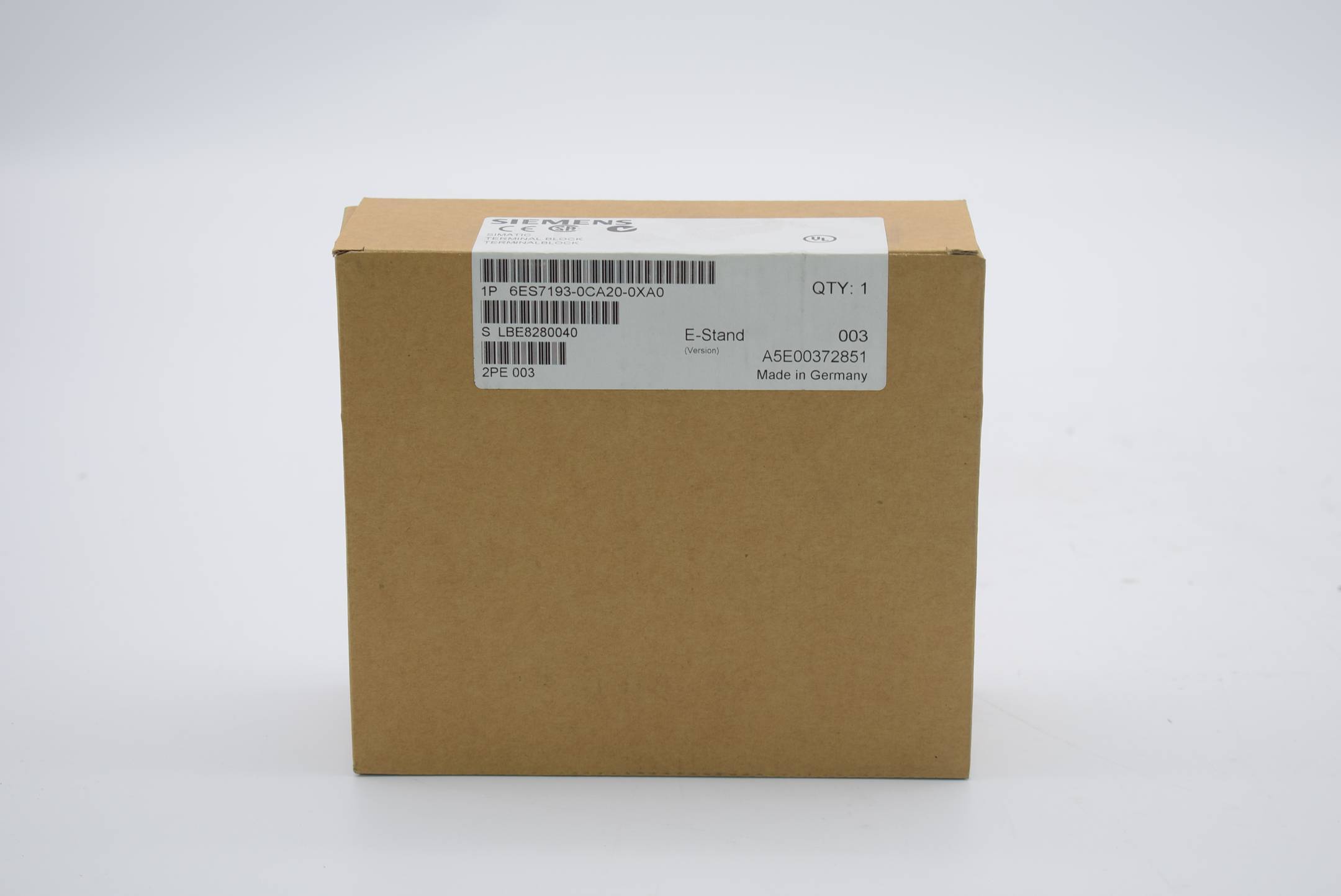 Siemens simatic Terminal Block 6ES7 193-0CA20-0XA0 ( 6ES7193-0CA20-0XA0 ) E. 03