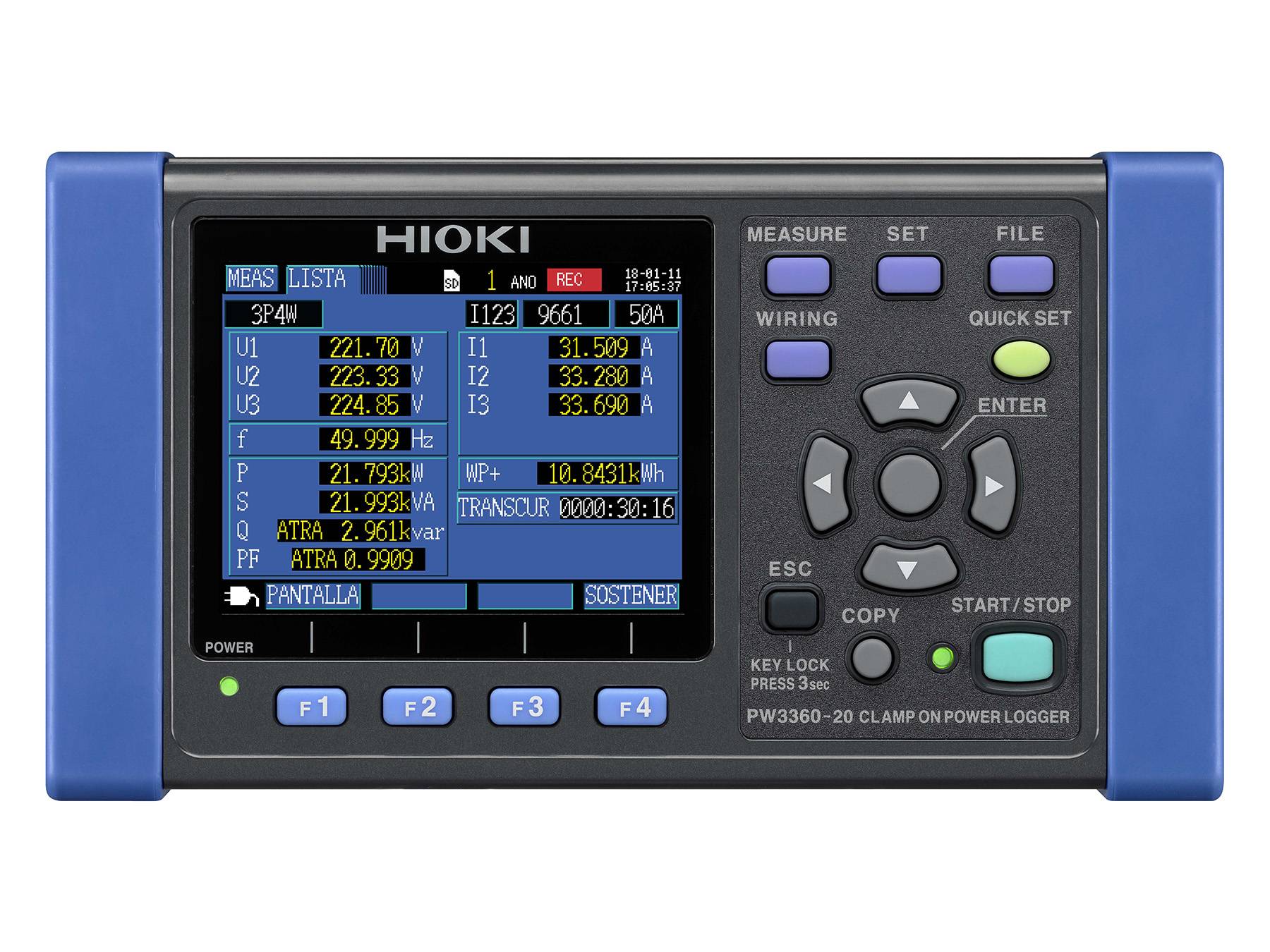 Hioki PW3360-20 - Kompakter Dreiphasen-Energielogger-1