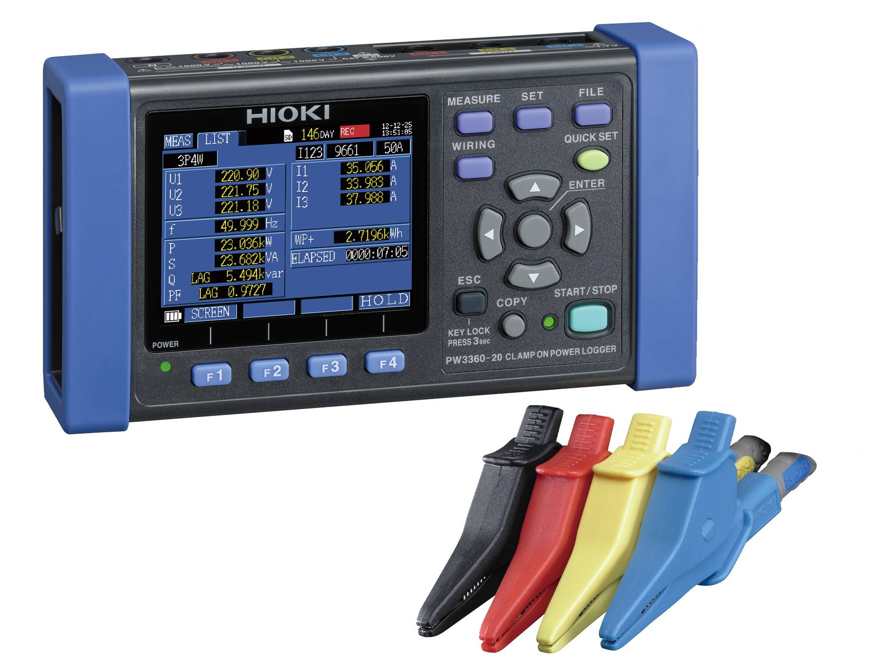 Hioki PW3360-20 - Kompakter Dreiphasen-Energielogger-0