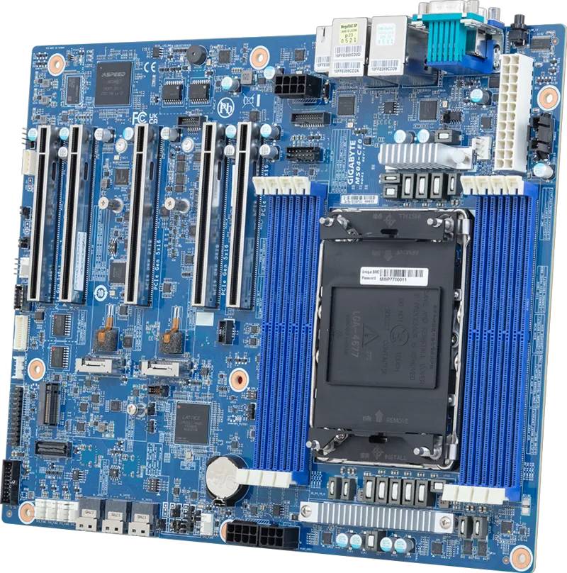 Gigabyte Mainboard MS04-CE0 Rev. 1.x ATX Sockel 4710 Retail DDR5 DIMM SATA Gigabit-LAN Grafik VGA PCI-0