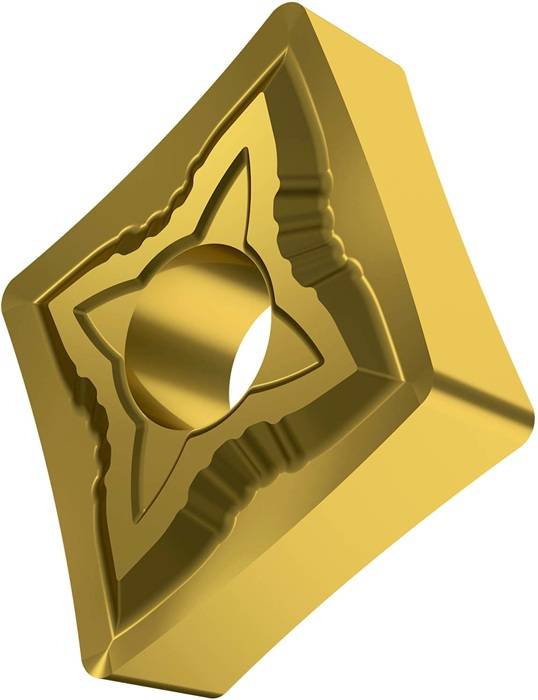 Drehwendeschneidplatte ISO CNMG 120412E-SF:T8315 D.5,16mm PVD beschichtet Gold-0