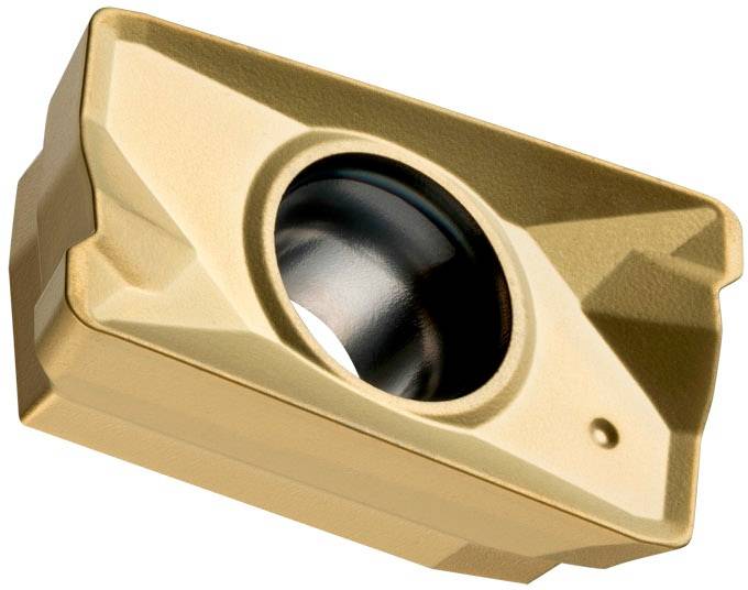 Fräswendeschneidplatte ISO APMT 1604PDSR-R:M8330 D.4,5mm PVD beschichtet Gold-0