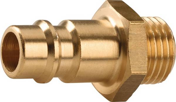 TECWERK Stecknippel Messing blank Stecker DN 7,2 Außengewinde G 3/8 ?