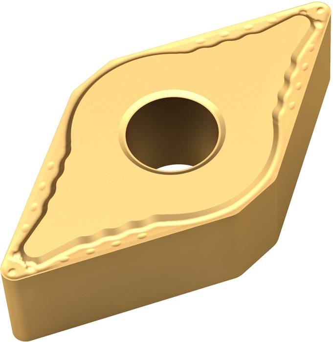 Drehwendeschneidplatte ISO DNMG 110408E-FF:T8315 D.3,81mm PVD beschichtet Gold-0