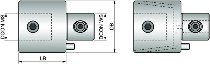 Verlängerungsadapter ISO P 042 040 D.24mm PRAMET-2