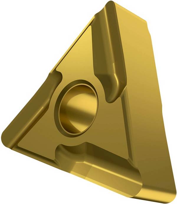 Drehwendeschneidplatte ISO TNMG 160408EL-SI:T8315 D.3,81mm PVD beschichtet Gold