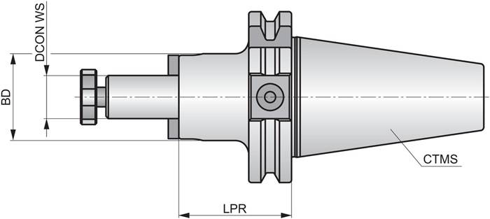 Kombi-Aufsteckdorn DIN 69871 D.32mm ISO 69871.50ADB-FMH2.32.055 PRAMET-2