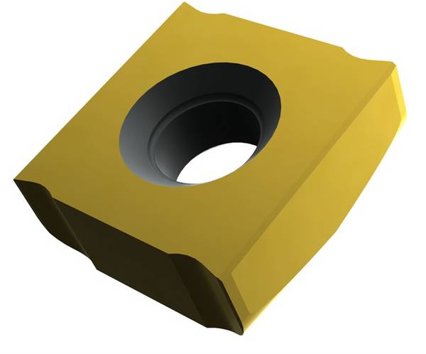 Wendeschneidplatte ISO SNHQ 120505TRL:M8340 D. 5mm PVD beschichtet Farbe Gold
