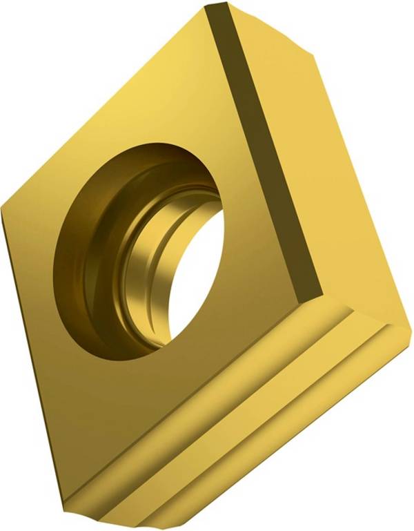 Wendeschneidplatte ISO CNHQ 1005AZTN:M8340 D.4,7mm PVD beschichtet Farbe Gold