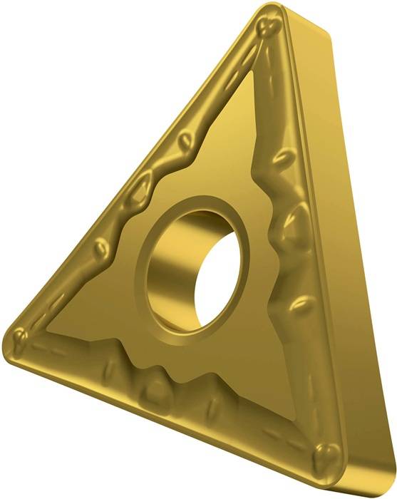 Drehwendeschneidplatte ISO TNMG 160408E-FM:T8315 D.3,81mm PVD beschichtet Gold-0